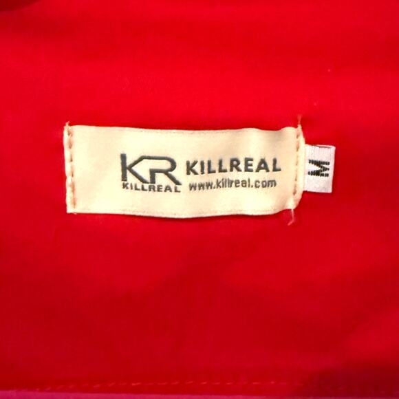 KillReal Rockabilly 50s Pinup Red Black Polka Dot Dress Size Medium - Picture 4 of 6